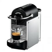 Espressor manual DeLonghi Nespresso Pixie EN124.S - 0132192196, 1260W, 19 bari, Rezervor 0.7l, Capsule, Sistem anti-picurare, Silver