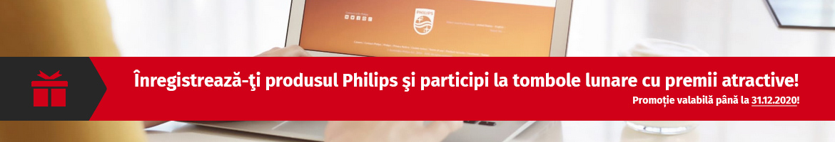Inregistreaza-ti produsul Philips la tombola castiga premii