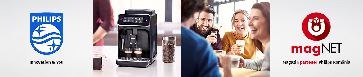 magNET.ro este partener Philips Romania - Espressoare automate, accesorii originale