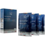 Set 3 plicuri pudră de curățat BOSCH 00312195, Pentru mașina de spălat vase, Îndepărtează eficient reziduurile de grăsime, amidon și proteine, 3 plicuri 45g pentru 3 tratamente