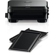 Sandwich maker BRAUN SnackMaker 5 SM5001 - 0X23100001, 800W, 1 set plăci grill, Negru