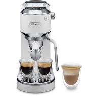 Espressor manual De'Longhi Dedica Duo EC890.WI - 0132106346, 15 bari, 1450W, Rezervor apă 1.1l, White