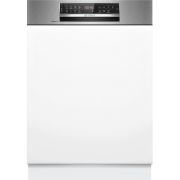 Mașină de spălat vase parțial încorporabilă BOSCH Serie 6 SMI6ECS12E, 60cm, 2400W, Clasa A, Brushed Stainless Steel