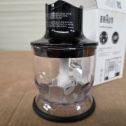 Tocător BRAUN MultiQuick MQ20BK - AX22110061, Capacitate 350ml, Sistem EasyClick, Ușor de asamblat, Bază anti-alunecare, Fără BPA, DW Safe, Negru