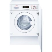 Mașină de spălat rufe complet încorporabilă cu uscător BOSCH Serie 6 WKD28543EU,  7kg spălare, 4kg uscare, 2300W, 1355rpm, Tambur inox, Auto Dry, Sportswear, Night Wash, Super15