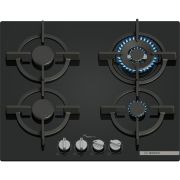 (EOL) Plită pe gaz BOSCH Seria 6 PPH6A6I10, 60cm, Quartz, Neagră