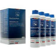 Set soluție de întreținere BOSCH Dishwasher Care 00311998, Conține 4 flacoane de 250ml pentru 4 tratamente, Pentru mașinile de spălat vase, Recomandat pentru utilizarea regulată la 1-2 luni