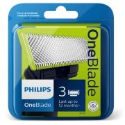 Trei lame înlocuibile Philips QP230/50 pentru toate mânerele OneBlade Pro (QP66xx/QP65xx) și OneBlade (QP26xx/QP25xx)