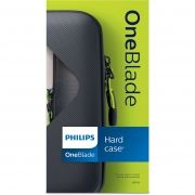 Carcasă rigidă Philips QP100/50 pentru mânere OneBlade, Compatibilă cu modelele QP25xx, Protejează și depozitează toate accesoriile tale de lovituri și zgârieturi când călătorești