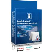 Rezervă BOSCH FreshProtect Ethylene Absorber Refill Set 17007000, Încetinește coacerea înlăturând etilena din aer, Prelungește prospețimea fructelor și legumelor, Eficace până la 6 luni