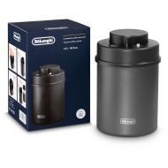 Recipient cu capac cu vidare De'Longhi DLSC071 - AS00003083, Volum 1.5l, Capacitate 500g, Corp din oțel inoxidabil, Capac negru, Păstrează prospețimea până la 15 zile