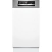 Mașină de spălat vase parțial încorporabilă BOSCH Serie 6 SPI6EMS21E, 45cm, Brushed Stainless Steel