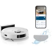 Aspirator robot BOSCH Spotless Advanced BCRC2W, Apă 180ml, Rezervor 0.4l, Perie Carbon Power, Funcție Reduced Tangling, Navigare ușoară, Alb