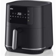 Friteuză cu aer cald BRAUN MultiFry 5 HF5030IBK - 0X12500007, 1700W, 80°~200°C, Capacitate 6L, Pui 1.5kg, Cartofi congelați 1.4kg, 8 programe automate, RealAir, G4.65kg, Matte Black