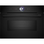 Cuptor încorporabil compact cu funcție de microunde BOSCH Serie 8 CMG976KB1, accent line, 60x45cm, Negru