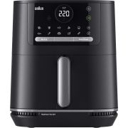 Friteuză cu aer cald 2în1 BRAUN MultiFry 5 HF5054IBK - 0X12500023, 2000W, Capacitate 6L, Pui 1.5kg, Cartofi congelați 1.6kg, 15 programe automate, RealOven, G5kg, Neagră