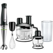 Blender de mână BRAUN MultiQuick 7 MQ7085X - 0X22111579, 1000W (viteză variabilă), Pahar gradat 0.6l, Procesor alimente 1.5l, Tocător 0.35l, Tel