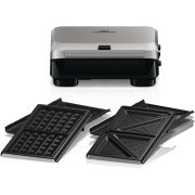 Sandwich maker BRAUN SnackMaker 5 SM5005 - 0X23100002, 800W, 1 set plăci waffle, 1 set plăci sandwich, Argintiu