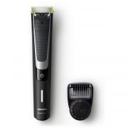 Aparat de tuns și ras Philips OneBlade Pro QP6510/60, Față, Wet~Dry, Fără fir, Două tăișuri, Pieptene de precizie, 12 trepte (0.5~9mm), Li-Ion (uz 1h,reînc. 1h), 75dBA, 182g, Lamă extra