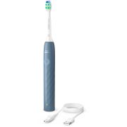 Periuţă de dinţi electrică Philips Sonicare 1100 HX3901/03, 1 mod, 1 intensitate, Fluid Action, BrushPacer, SmartTimer, O încărcare 14 zile, Marine Blue