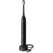 Periuţă de dinţi electrică Philips Sonicare 4100 HX4041/52, Senzor presiune, 2 moduri, 2 intensități, Fluid Action, BrushPacer, SmartTimer, O încărcare 21 zile, Neagră