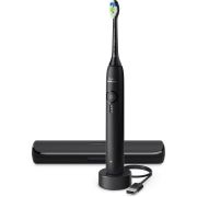 Periuţă de dinţi electrică Philips Sonicare 3100 HX4033/32, Senzor presiune, 1 mod, 3 intensități, Fluid Action, BrushPacer, SmartTimer, O încărcare 14 zile, Toc de transport, Negru