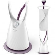 Aparat de călcat vertical cu abur Philips ComfortTouch GC557/30, Putere 2000W, Continuu 40g/min, Reglaj 5 trepte, Rezervor det. 1.8L, F 1.3m C 1.6m, Mânușă, Perie