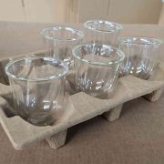 Set de 6 pahare cappuccino De'Longhi Creamy Collection DLSC301 - 5513284441, Capacitate 270ml, Perete dublu din sticlă borosilicată, Mențin temperatura constantă, Suflate manual