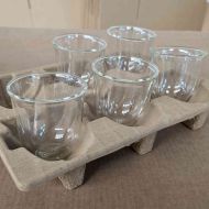 Set de 6 pahare cappuccino De'Longhi Creamy Collection DLSC301 - 5513284441, Capacitate 270ml, Perete dublu din sticlă borosilicată, Mențin temperatura constantă, Suflate manual