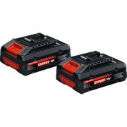 Set 2 acumulatori BOSCH EXPERT EXBA18V-40 1600A03738, Putere maximă de până la 2000W, Celule fără lamele High Power, Durată mare de exploatare