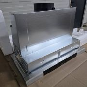 Hotă telescopică încorporabilă BOSCH Seria 8 DFS067K51, l60cm, 144W (3 trepte și 2 Intensiv), 107.8kWh/an, Clasa A, EcoSilence Drive (motor fără perii), EcoSensor, Filtru de grăsime din aluminiu, Inox
