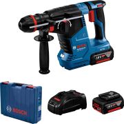 Ciocan rotopercutor cu acumulator BOSCH ONECHUCK PRO GBH 187-LI 0611923121, KickBack Control, Vibration Control