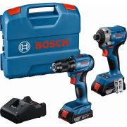 Set combi BOSCH 06019N2023, 1x PRO GDR 18V-215, 1x  GSR 185-LI,  2x 2,0AH, 1x GAL 18V-20