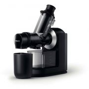 Storcător prin presare la rece Philips Viva HR1889/70, Tehnologie QuickClean, 150W, tub de alimentare XL de 70mm, Recipient suc 1 l, Recipient pulpă 0.75 l, Culoare: Negru