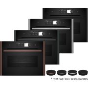 Cuptor încorporabil compact cu funcție de abur NEFF N 90 C29FY5CY0, 60x45cm, Flex Design