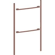Kit instalare NEFF Flex Design Z9105BY0, 105cm, Pentru instalarea seamless a unui cuptor de 60cm cu un cuptor compact de 45cm, Brushed bronze