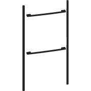 Kit instalare NEFF Flex Design Z9105DY0, 105cm, Pentru instalarea seamless a unui cuptor de 60cm cu un cuptor compact de 45cm, Deep black