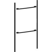 Kit instalare NEFF Flex Design Z912ADY0, 120cm, Pentru instalare seamless a unui cuptor de 60cm cu un cuptor compact de 45cm și cu un sertar de 14cm, Deep black