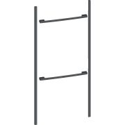 Kit instalare NEFF Flex Design Z912BAY0, 120cm, Pentru instalare seamless a două cuptoare de 60cm, Anthracite grey