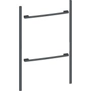Kit instalare NEFF Flex Design Z990BAY0, 90cm, Pentru instalare seamless a două cuptoare de 45cm, Anthracite grey
