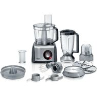 Robot de bucătărie BOSCH MultiTalent 8 MC812M844, 1250W, Oțel inoxidabil periat, 50 de funcţii, Bol XXL cu capacitate de 3,9 l, Viteză variabilă, Indicator LED și Funcție Impuls, Sistem SmartStorage, Negru