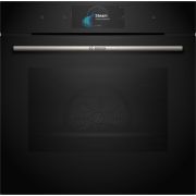 Cuptor încorporabil multifuncțional cu opțiune de aburi BOSCH Serie 8 HRG778NB2, 60x60cm, Clasa C, Piroliză, Negru