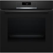 Cuptor încorporabil multifuncțional cu opțiune de aburi BOSCH Serie 4 HQG572EB3, 60x60cm, Clasa C, Piroliză, Negru
