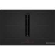 Plită inducție cu hotă integrată BOSCH Serie 6 PVQ81AH26E, Sticlă mată neagră, DirectSelect, CombiZone, AutoOn, PerfectFry Plus, Frameless, Pauză, ReStart, Matt Black