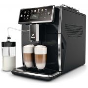 Espressor automat Saeco Xelsis SM7580/00, 1850W, 15bar, 1.7l, Spumare automată, Râșniță ceramică, Boabe și Măcinată, Carafă 600ml, Display LCD, 6 users, HygieSteam, LatteDuo, LattePerfetto, Piano Black