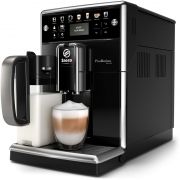 Espressor automat Saeco PicoBaristo Deluxe SM5570/10, 1850W, 15bar, 1.8l, Spumare automată, Râșniță ceramică, Boabe și Măcinată, Carafă Premium 500ml, 4 users, CaffeDuo, LattePerfetto, Piano Black