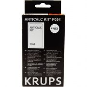 Kit KRUPS F054001A, Conține 2 plicuri pudră pentru curățarea calcarului și un test de apreciere a durității apei, Păstrează performanțele espressoarelor păstrându-le perfect funcționale în timp