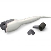 Ondulator automat Philips StyleCare Prestige BHB878/00, 32-34W, Cablu 2m, Încălzire 30s, Tehnologie MoistureProtect, Înveliș ceramic cu cheratină, Bară ondulare lungă, Îngrijire cu ioni pentru păr lucios