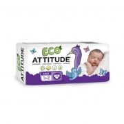 ATTITUDE Scutece ecologice de unica folosinta marime 1-2 (3-7kg), 36 buc