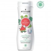 Little Leaves 2 in 1 shampon si gel de dus, pepene si cocos, 473 ml